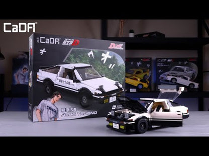 CaDA Initial D Toyota Trueno AE86 1324 Pieces 3D Brick Set Model C61024W