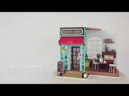 Rolife Simon’s Coffee DIY Miniature Dollhouse DG109 3D Puzzle