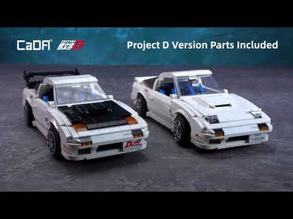 CaDA Initial D Mazda FC35 RX-7 1552 Pieces 3D Puzzle Brick Set Model C61022W