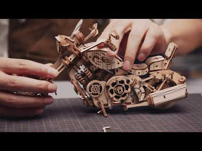 ROKR Cruiser Motorcycle 3D Wooden Puzzle LK504