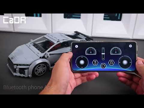 CaDA Audi R8 Coupé Brick Set 3D Model 536 Pieces 1:14 C57012W