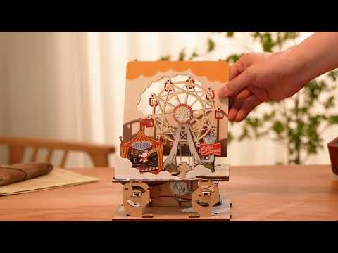 Rolife Sunset Carnival DIY Music Box Wooden 3D Puzzle AMT01