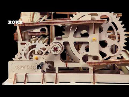ROKR Marble Parkour Big Funnel Marble Run LG501 Wooden 3D Puzzle