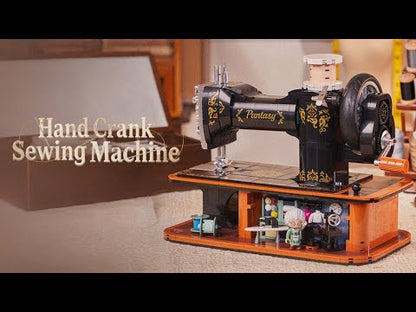 Pantasy Antique Hand Crank Sewing Machine 1360 Pieces Brick Set 3D Model 85028