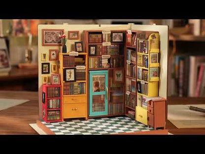 Rolife Sam’s Study Library DIY Miniature House Kit 3D Puzzle DG102