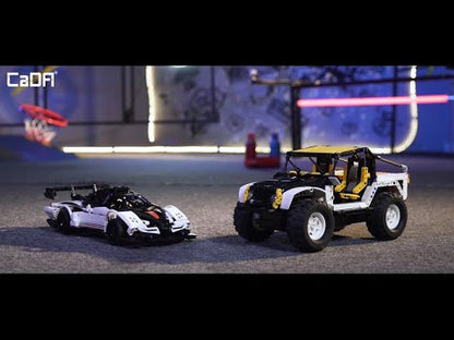 CaDA RC Z-Wind Super Car 3D Model Brick Set 457 Pieces C51054W