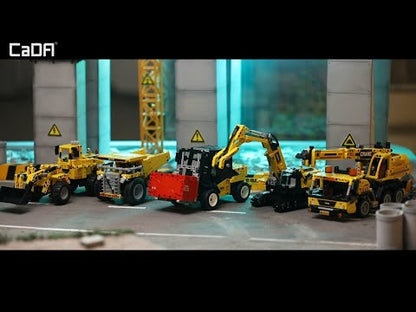 CaDA Mobile Construction Crane 658 Pieces Brick Set 3D Model C65005W