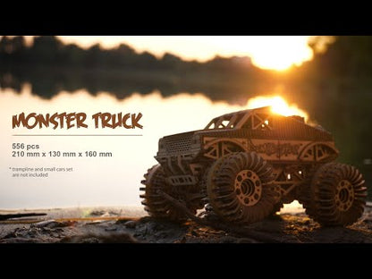 Wood Trick Monster Truck Wooden Model 3D Puzzle WDTK015