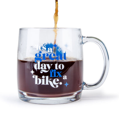 Park Tool MUG-7 Glass Mug With Park Tool Logo Bike Workshop Tool Alternate 1
