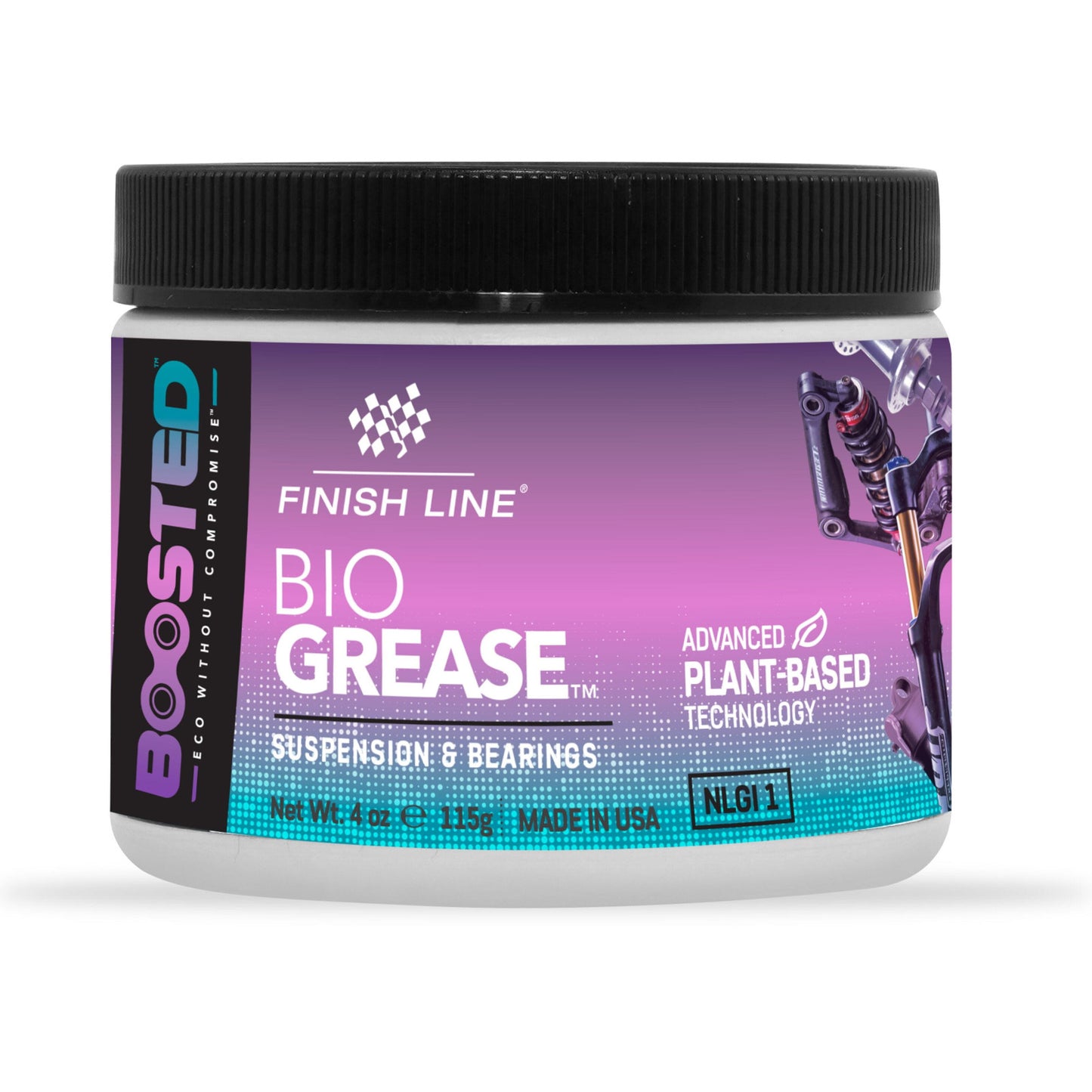 Finish Line BOOSTED Bio Grease Plant-Based 4oz / 120ml Bike Grease