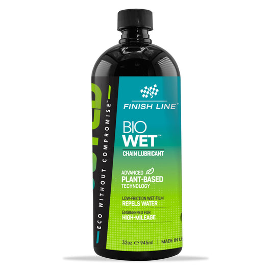 Finish Line BOOSTED Bio Wet Chain Lubricant Plant-Based 32oz/946ml Bike Chain Lube