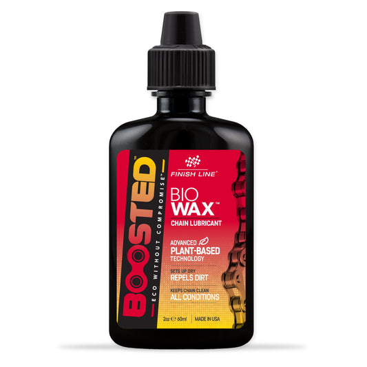 Finish Line BOOSTED Bio Wax Chain Lubricant Plant-Based 2oz / 60ml Bike Chain Lube