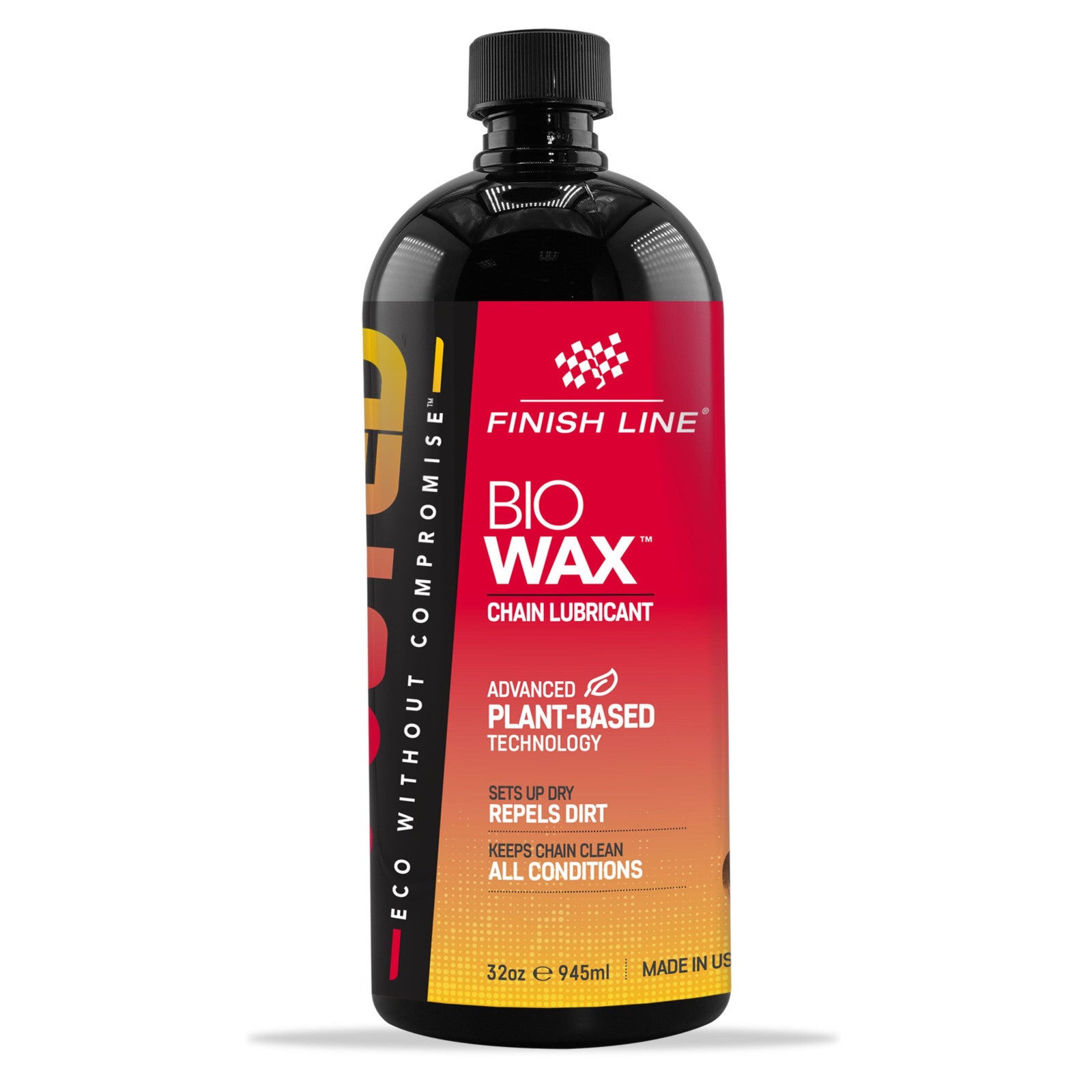 Finish Line BOOSTED Bio Wax Chain Lubricant - Plant-Based - 32oz/946ml - Bottle Bike Chain Lube