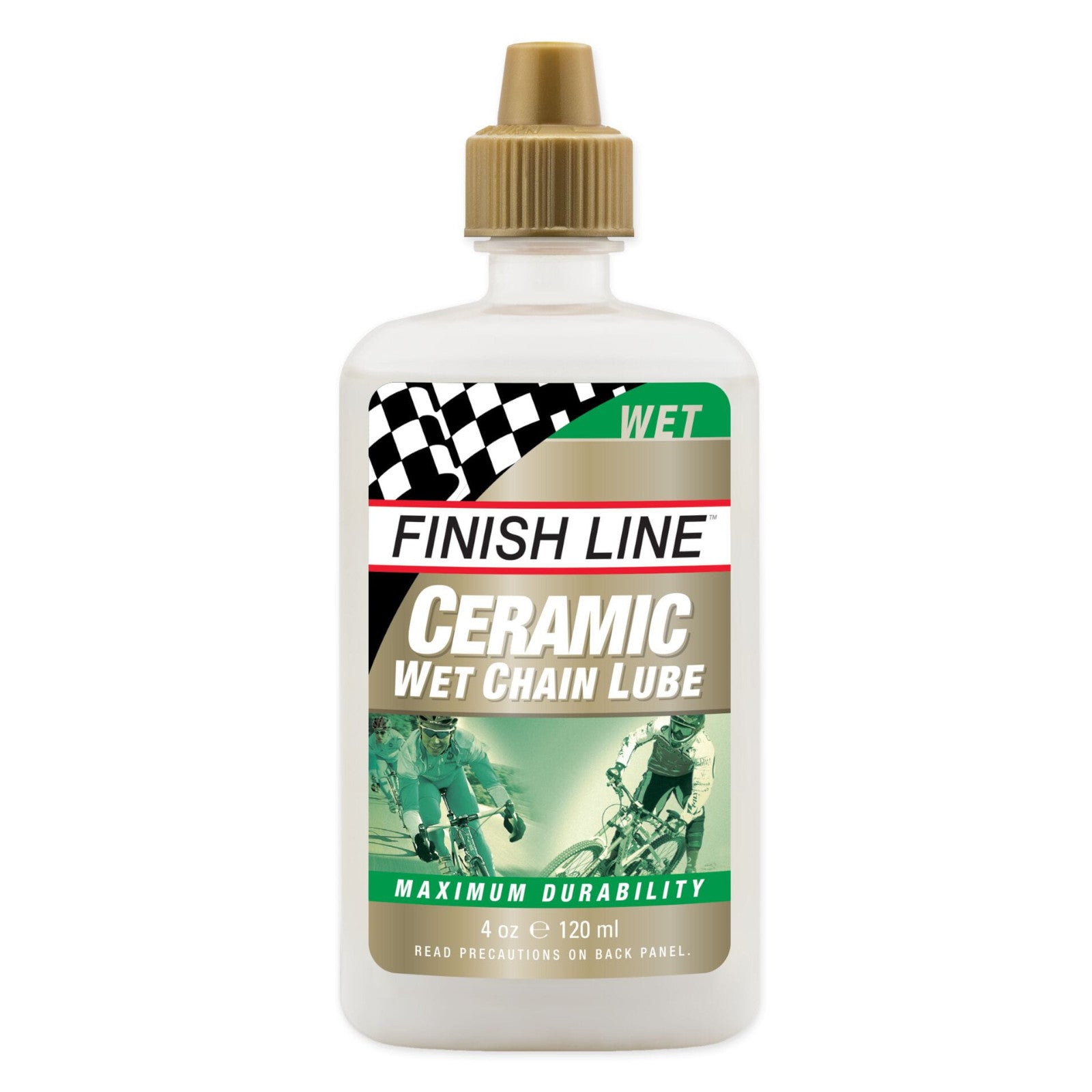Finish Line Ceramic Wet Chain Lube 4 oz / 120 ml Bike Chain Lube