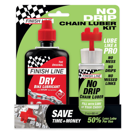 Finish Line No Drip Chain Lube Kit Dry Lube / No Drip Chain Luber Bike Chain Lube