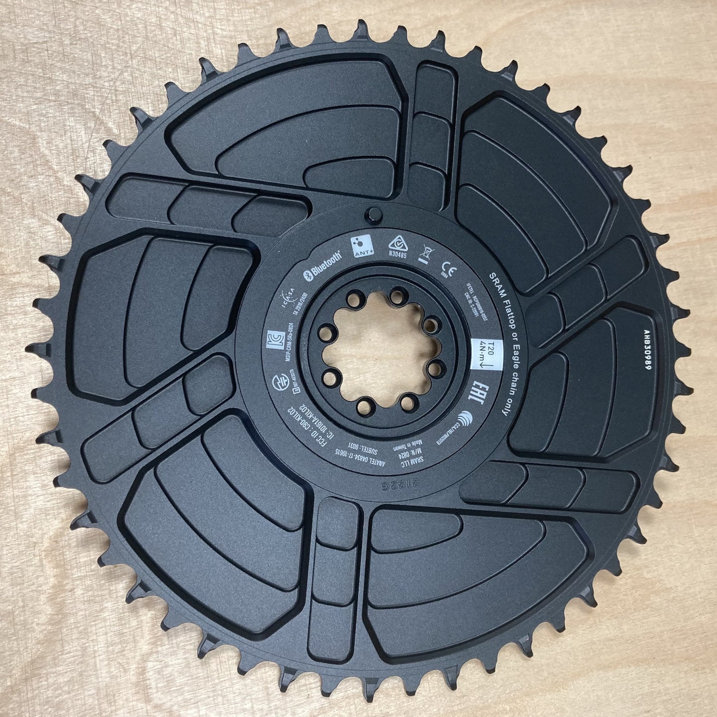 Quarq DM AXS D1 Aero Schwarz 50T Fahrrad-Leistungsmesser