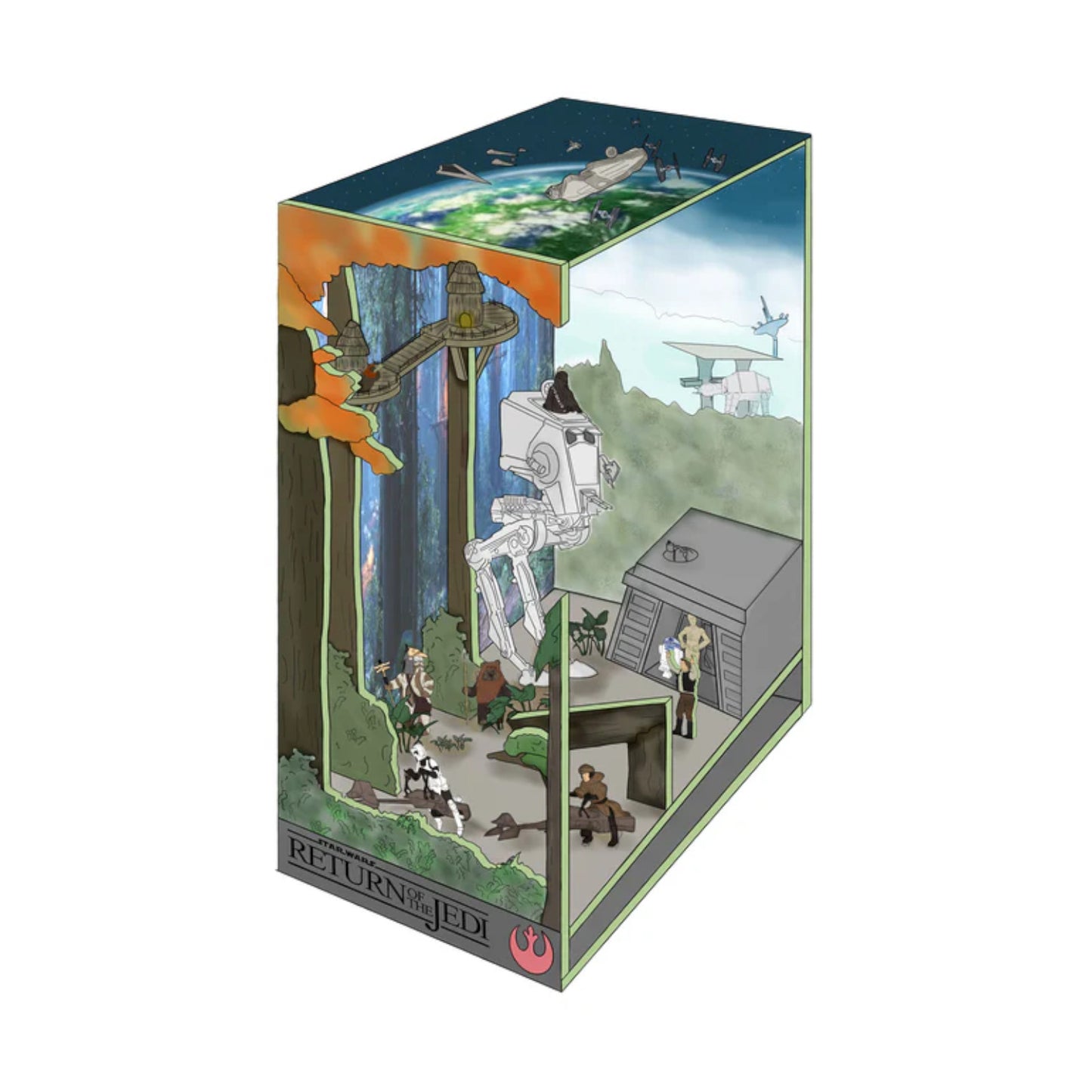 Revell Battle of Endor Star Wars Tiny Adventures Book Nook 00546 3D Puzzle