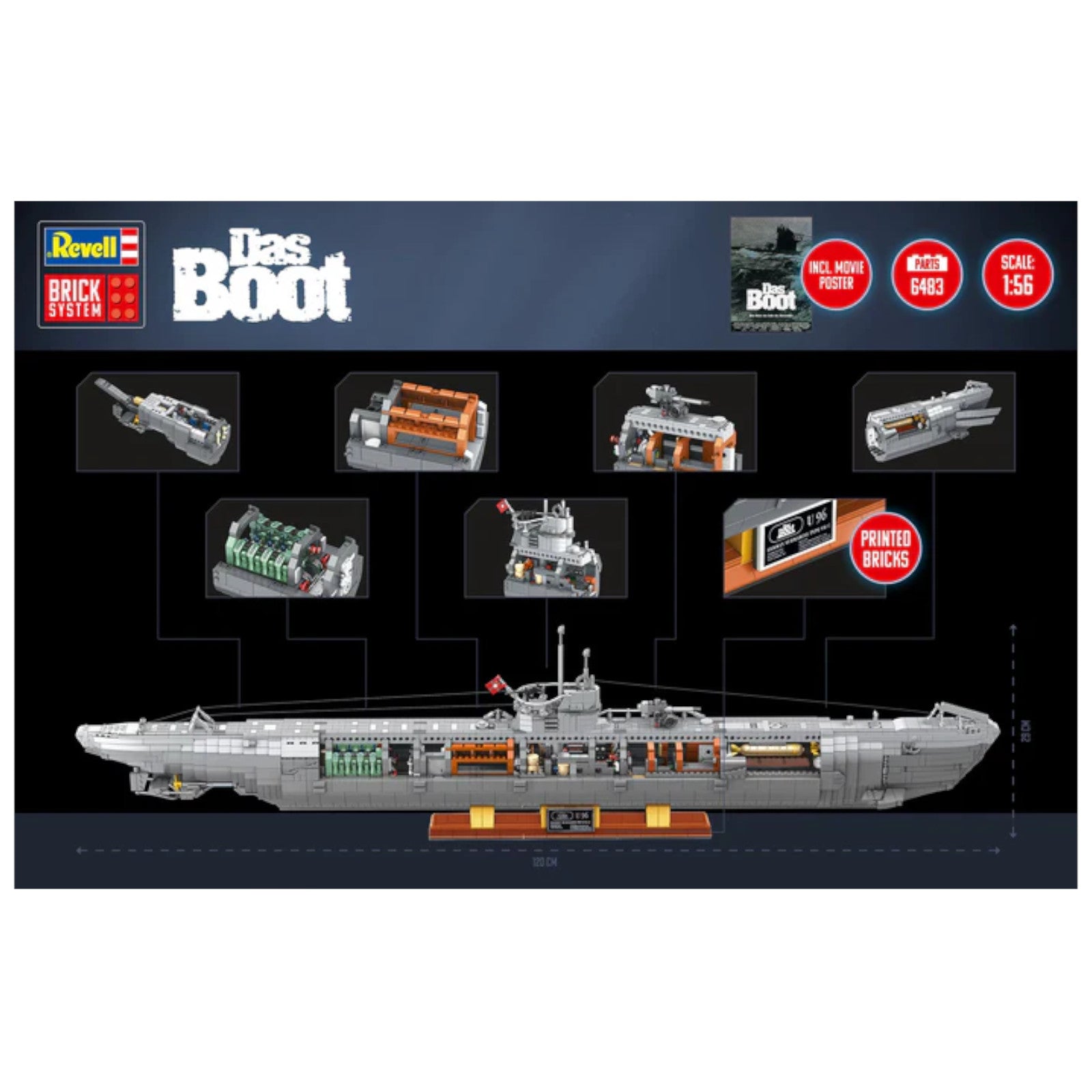 Revell U-Boat Das Boot Brick System 00960 Submarine Model Kit Alternate 2