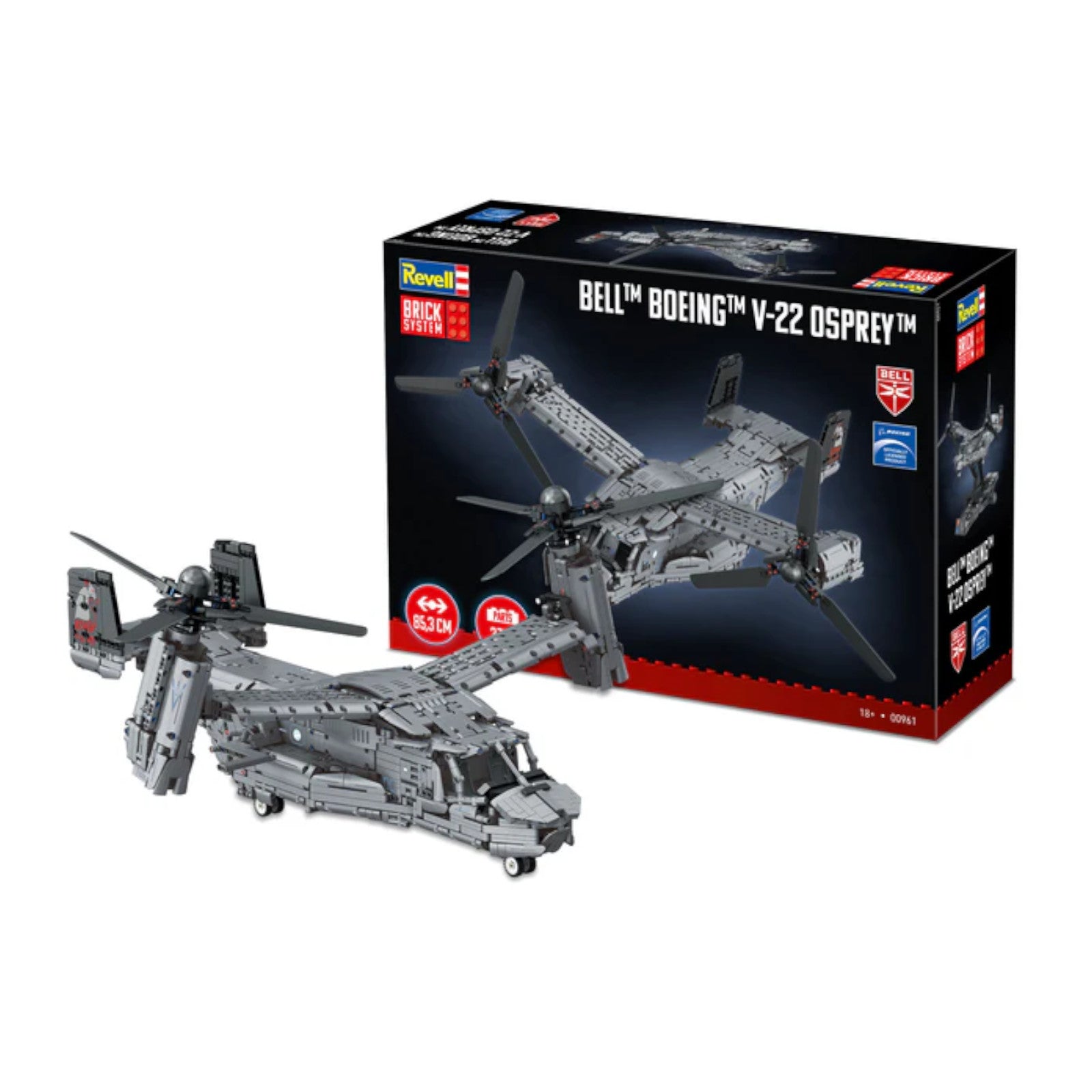 Revell Bell Boeing V-22 Osprey Brick System 00961 Helicopter Model Kit