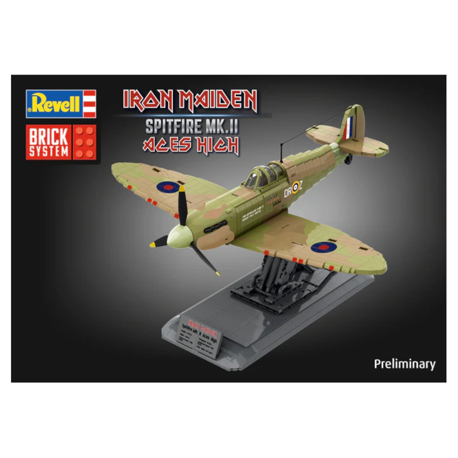 Revell Iron Maiden Spitfire Mk.II Aces High Brick System 00962 Plane Model Kit