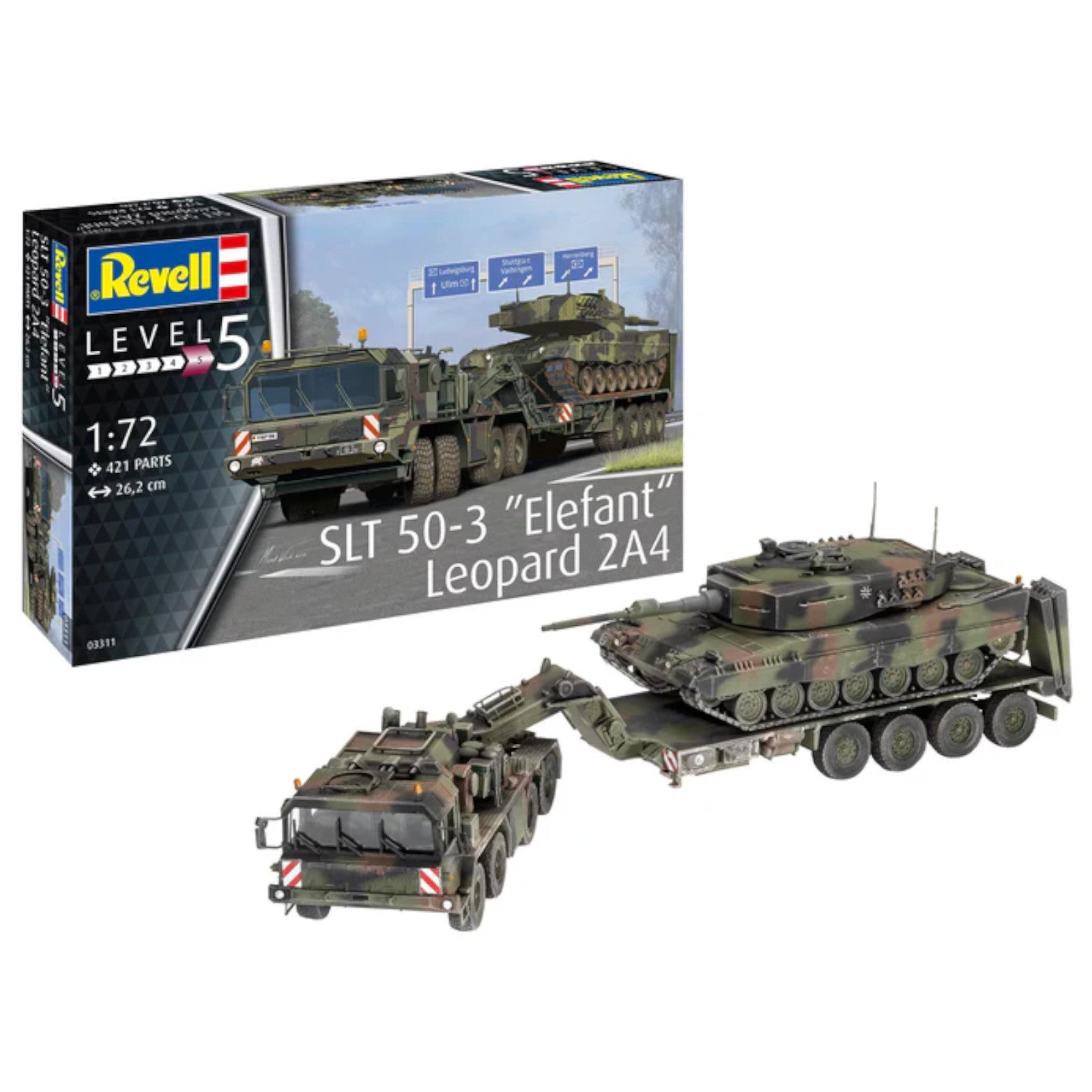 Revell SLT 50-3 Elefant & Leopard 2A4 03311 Tank Model Kit