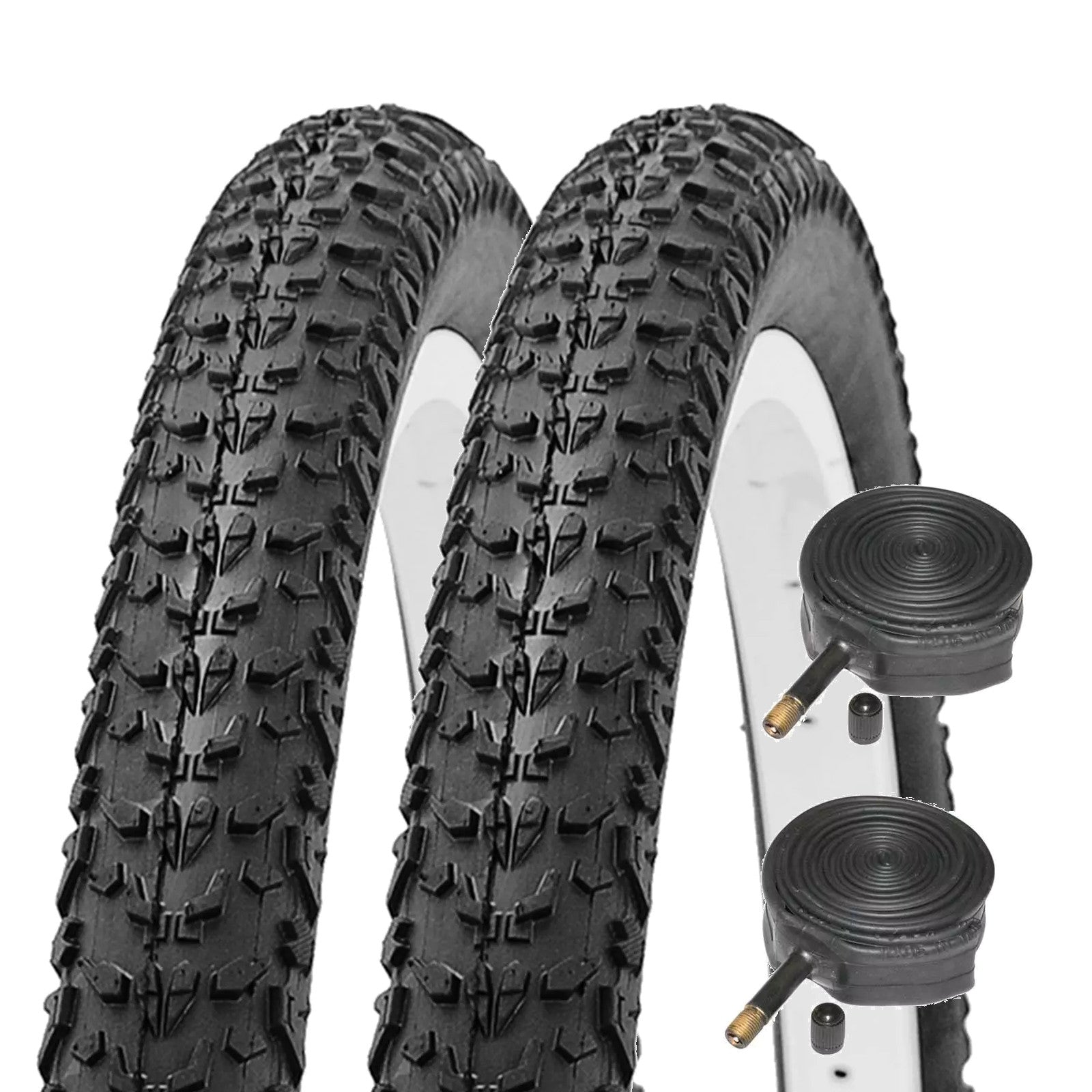 Contrast Rail 29x2.0" 29 Inch Bike Tyre Pair of Tyres With Schrader Tubes