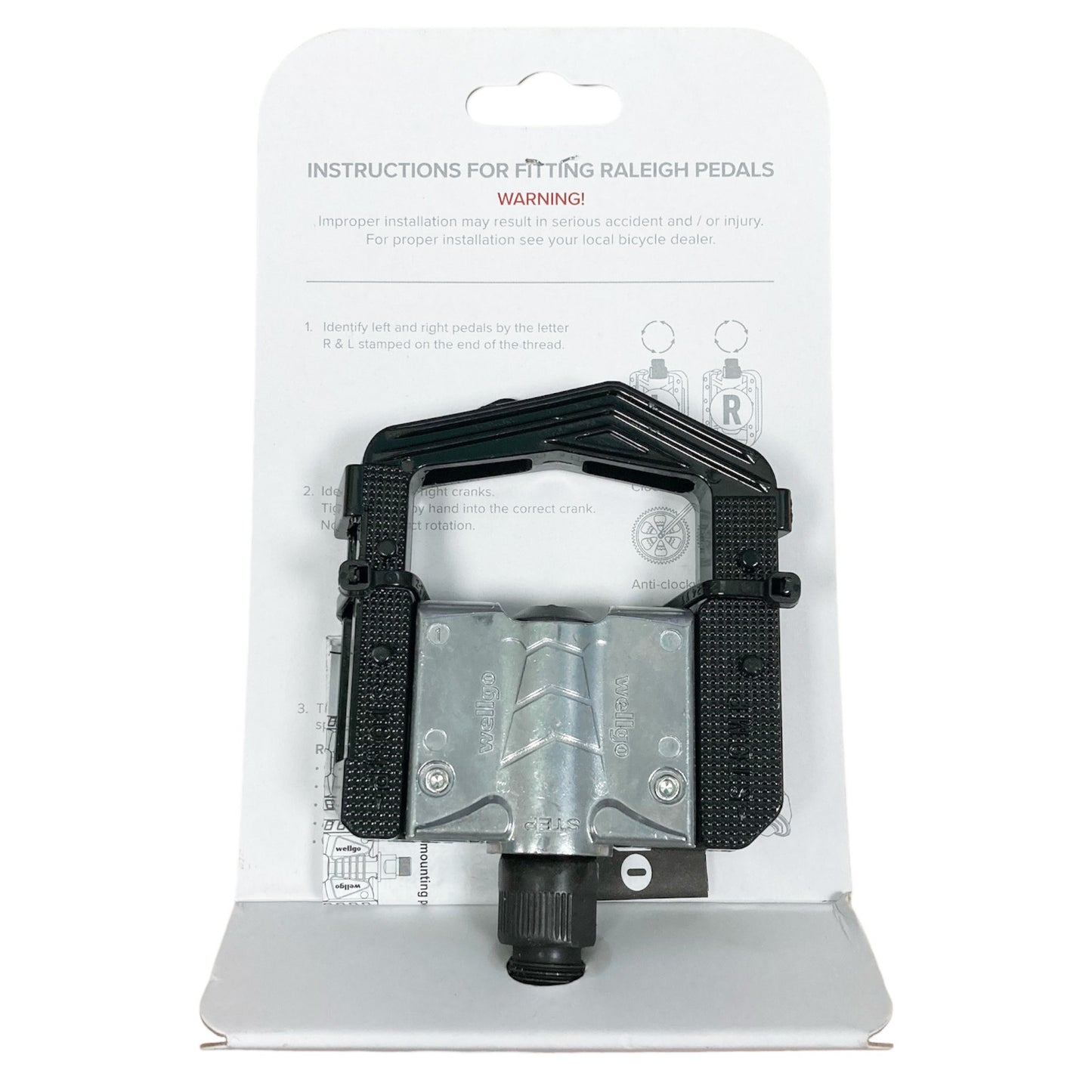 Raleigh Klappbare Fahrradpedale mit 9/16 Zoll-Plattform aus Legierung