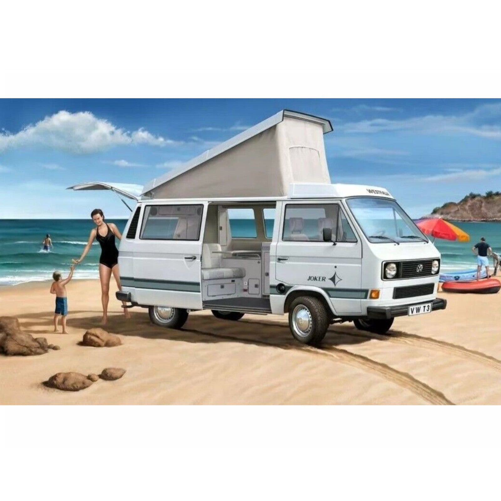 Revell Volkswagen T3 Camper Westfalia Joker 1:25 Van Bus Model Kit VW 07344 Alternate 2