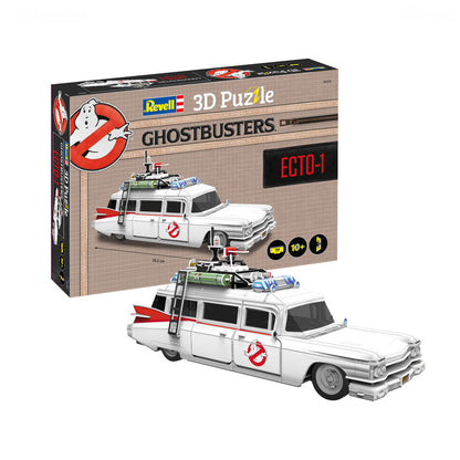 Revell Ghostbusters ECTO-1 Cadillac Miller-Meteor Sentinel 3D Puzzle 00222