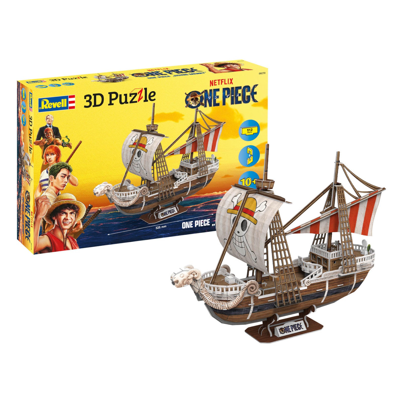 Revell One Piece Flying Lamb Going Merry Pirate Ship 3D Puzzle