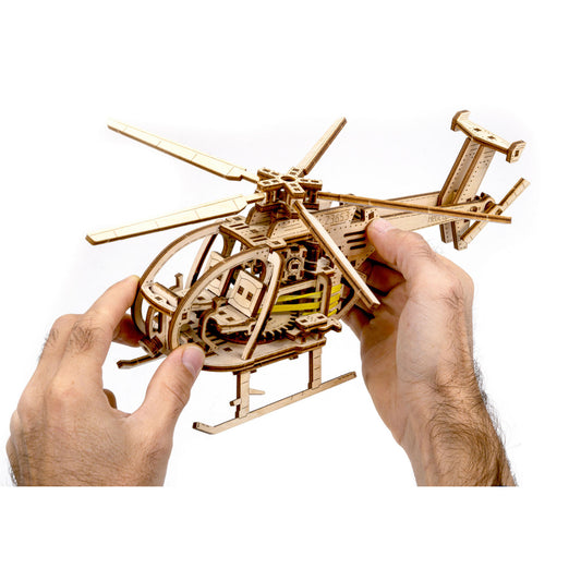 Revell Helicopter Tiny Adventures 1:30 3D Puzzle DIY Creative Wooden Model 00611 Alternate 1