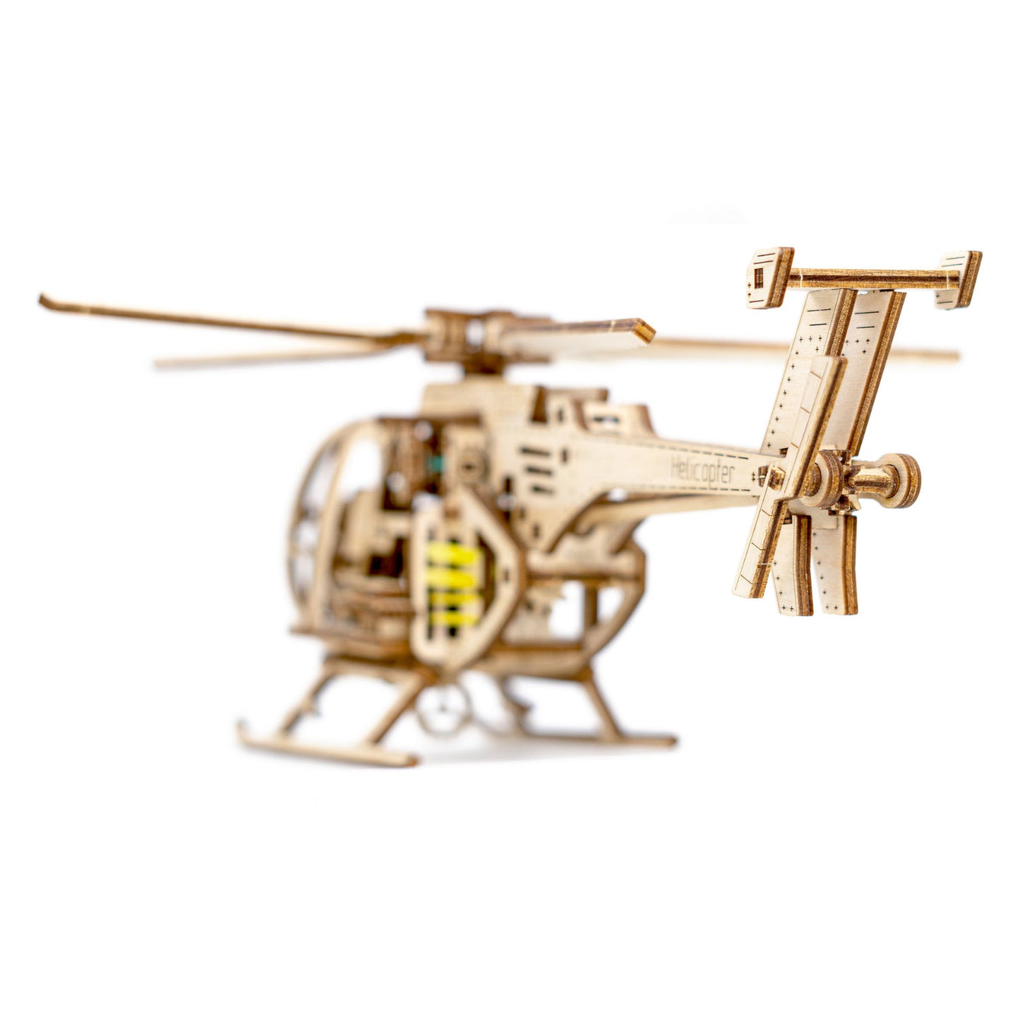 Revell Helicopter Tiny Adventures 1:30 3D Puzzle DIY Creative Wooden Model 00611 Alternate 2