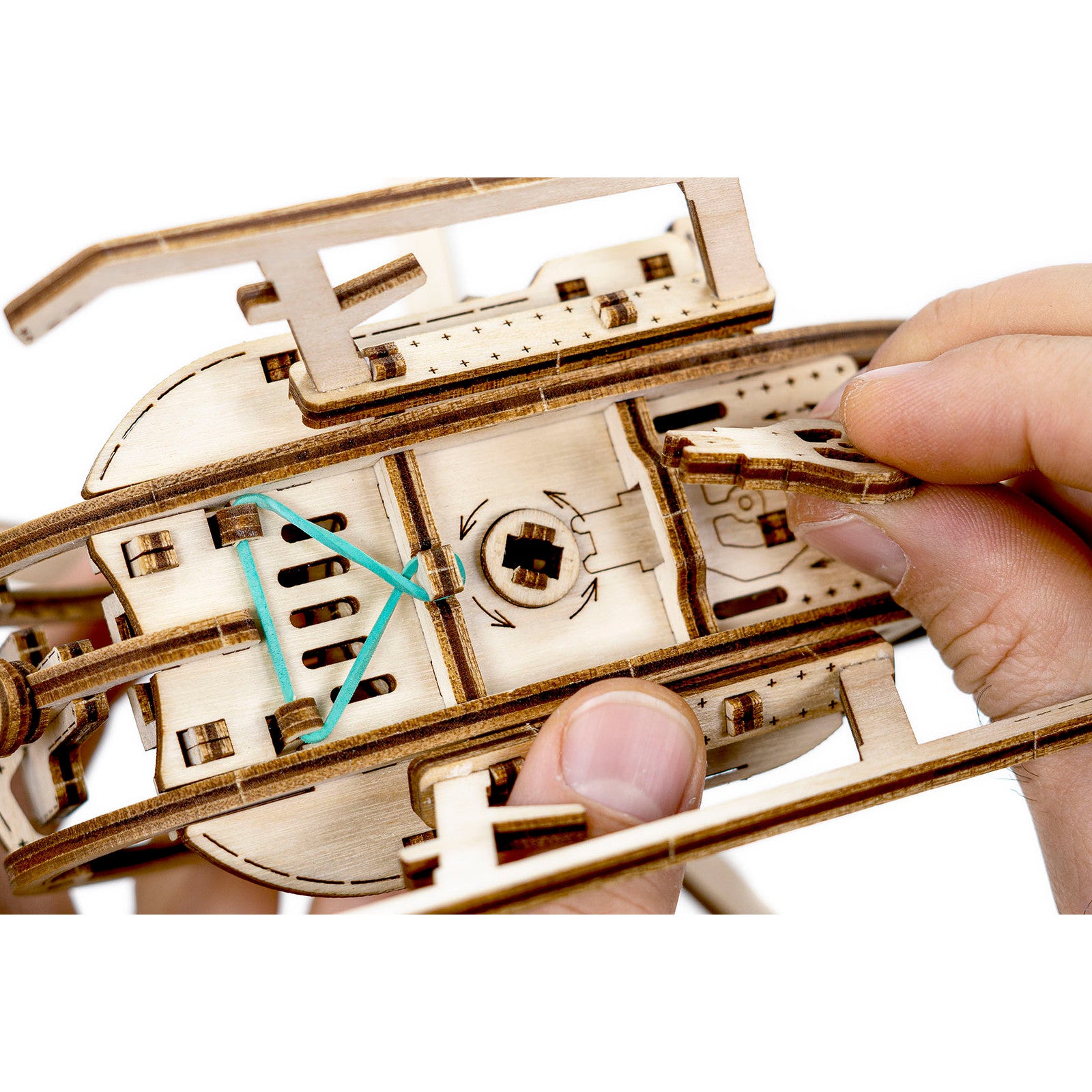 Revell Helicopter Tiny Adventures 1:30 3D Puzzle DIY Creative Wooden Model 00611 Alternate 3