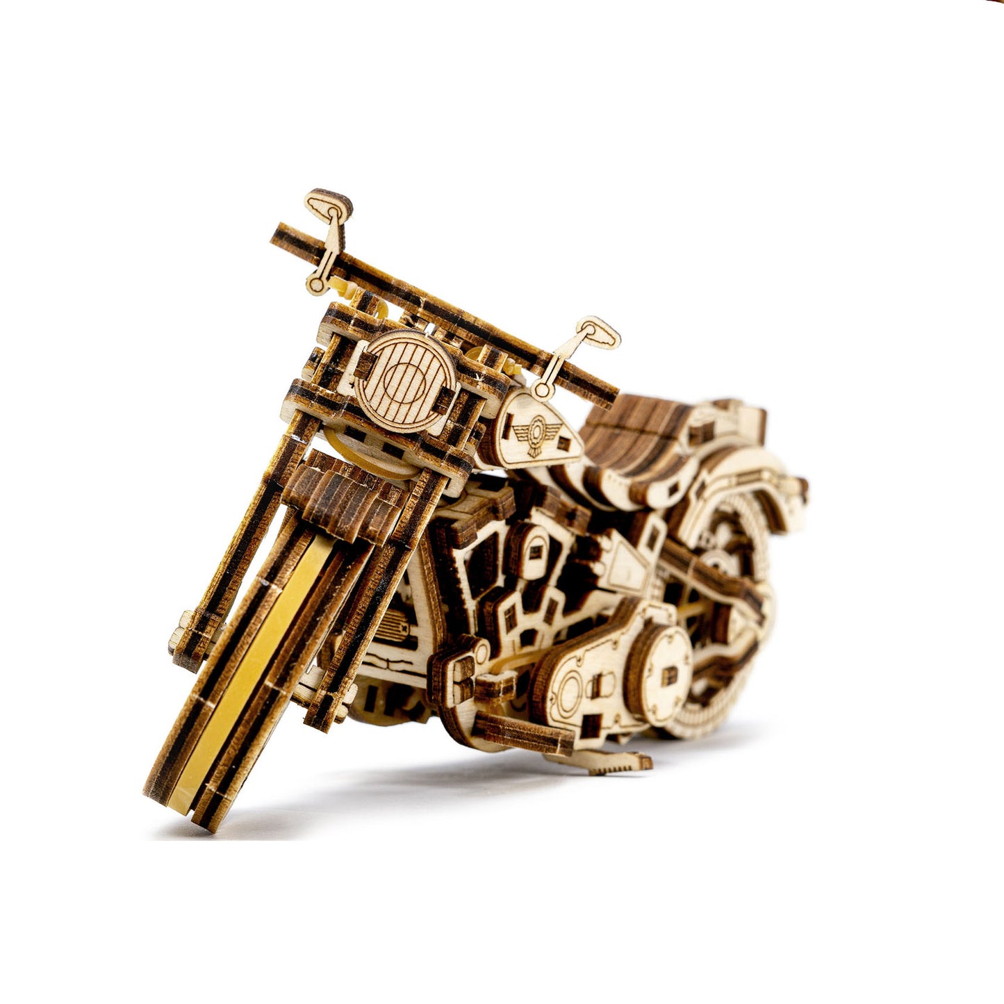 Revell Tiny Adventures Cruiser V-Twin Motorcycle 3D Puzzle Wooden Model 00614 Alternate 3