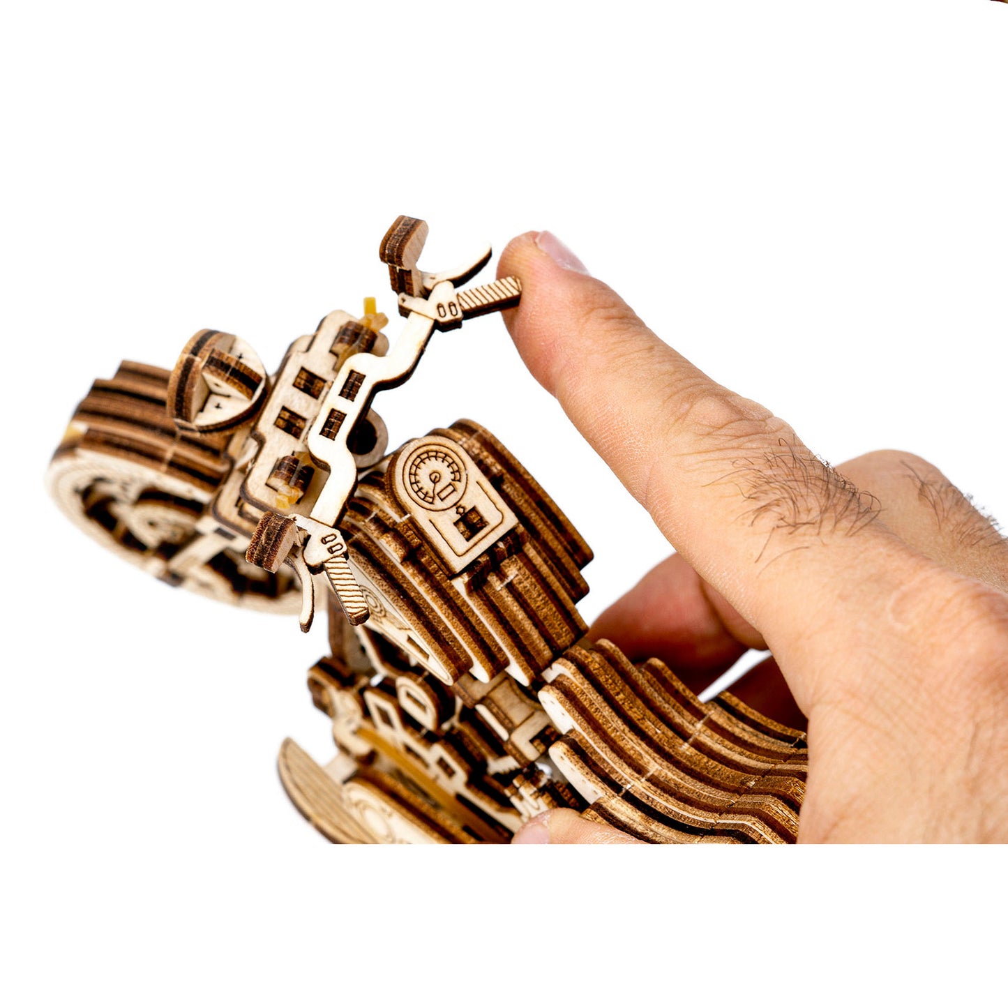 Revell Tiny Adventures Cruiser V-Twin Motorcycle 3D Puzzle Wooden Model 00614 Alternate 4