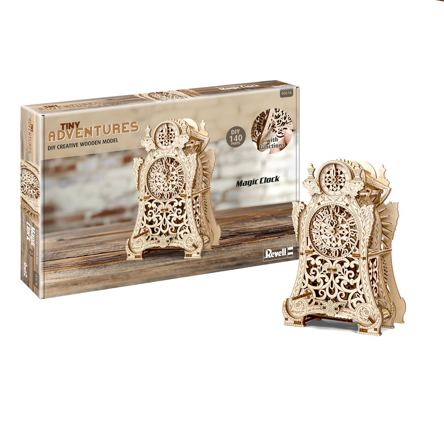 Revell Magic Clock Tiny Adventures 3D Puzzle DIY Creative Wooden Model 00616