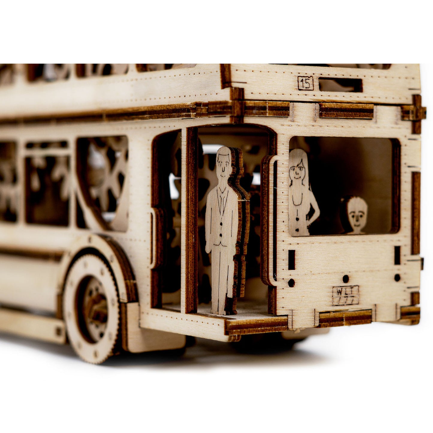 Revell London Bus Tiny Adventures 3D Puzzle DIY Creative Wooden Model 00618 Alternate 1