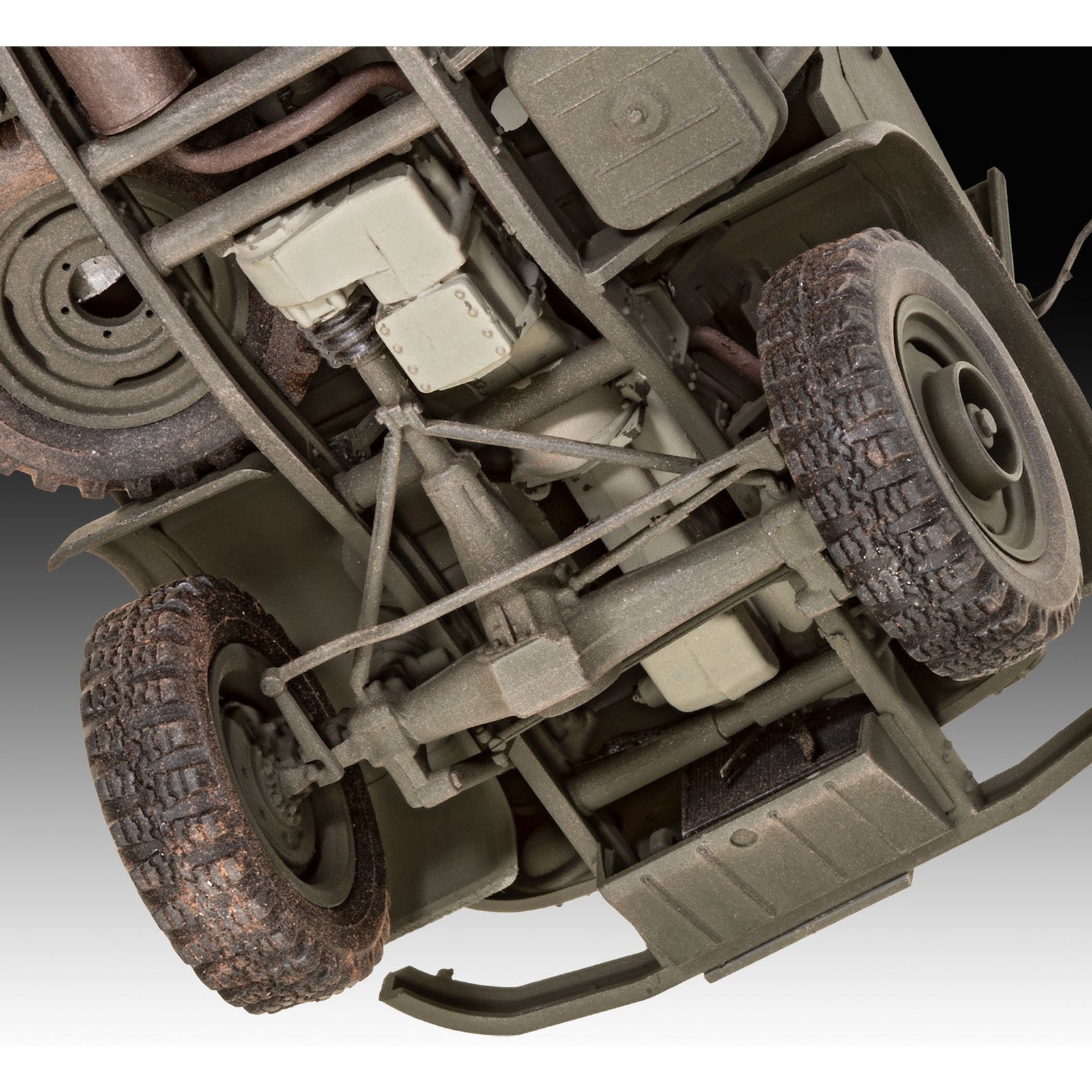 Revell Unimog 404 S Truck Model Kit 1950s Mercedes-Benz 03348 Alternate 3