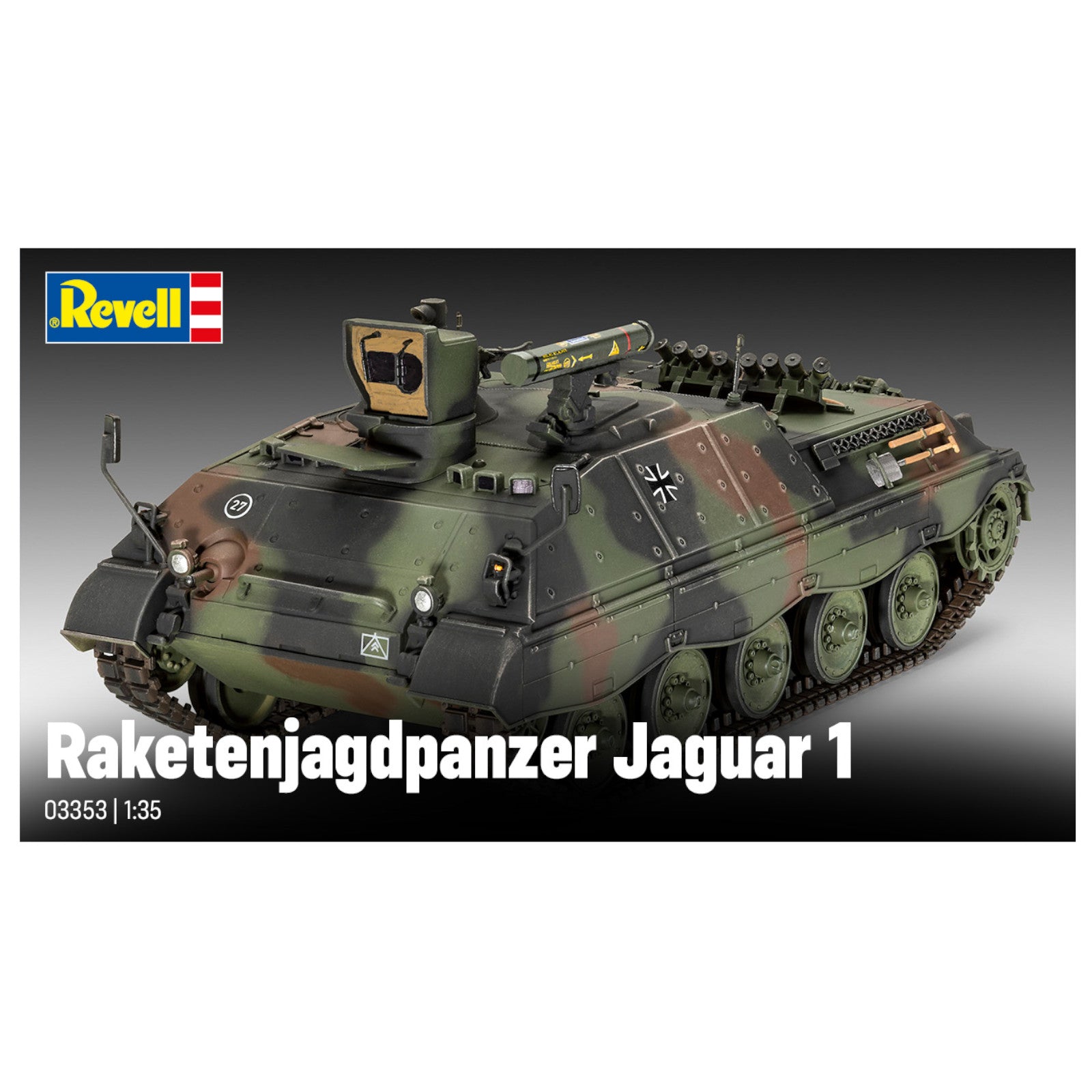 Revell Raketenjagdpanzer Jaguar 1 Tank Model Kit German Rocket Tank Destroyer 03353 Alternate 2