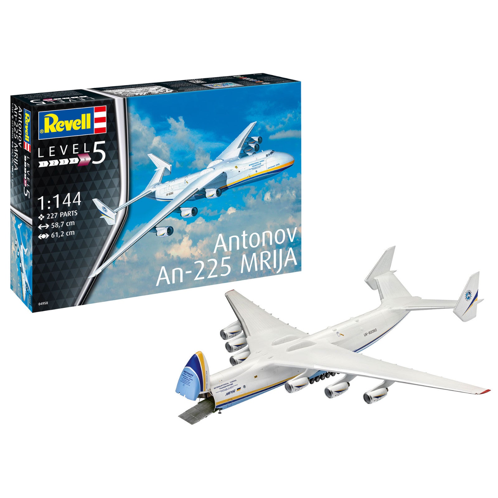 Revell Antonov An-225 Mrija 1:144 Plane Model Kit Worlds Largest Jumbo Jet 04958