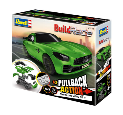 Revell AMG GT R Build n Race Action Kit Car Model Kit Green Alternate 4