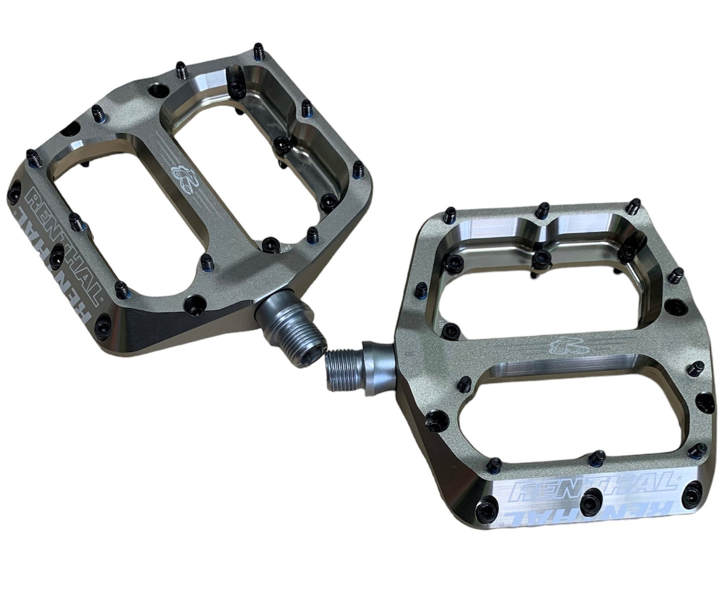 Renthal Revo-F Platform Pedals CNC Flat Alloy - AluGold