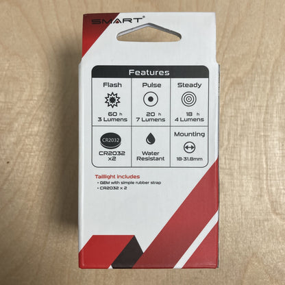 Smart Gem RL308R 1 Red LED (10 Lumens) Rear Bike Light Alternate 3