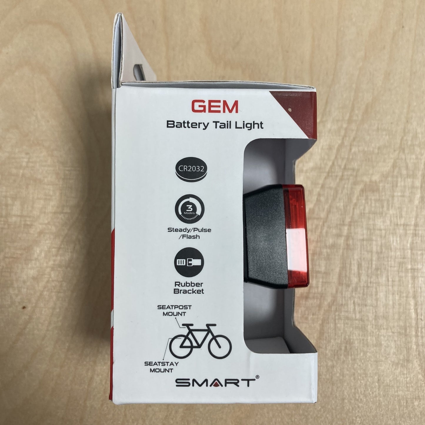 Smart Gem RL308R 1 Red LED (10 Lumens) Rear Bike Light Alternate 4
