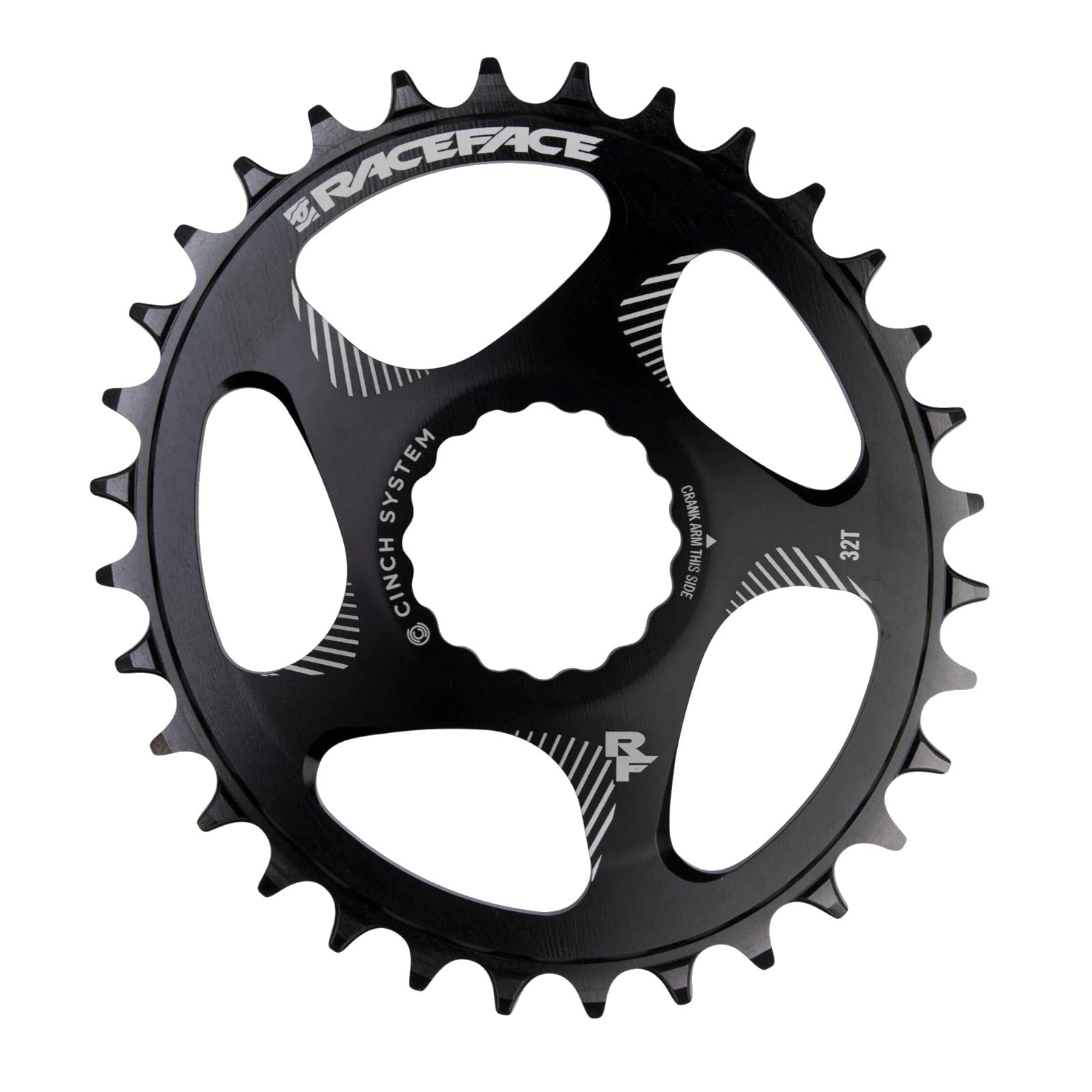 Race Face Direct Mount Oval Chainring 32T Black Single Bike Chainring Alternate 1