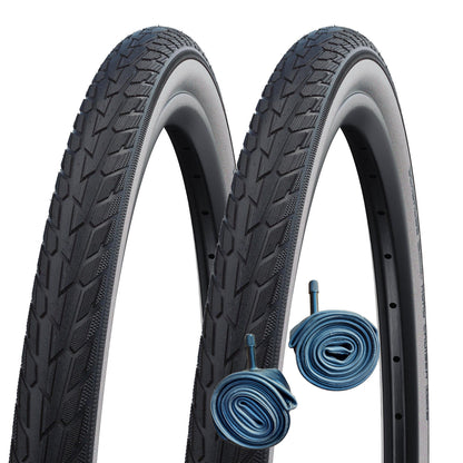 Schwalbe Road Cruiser K-Guard 700 x 35c White Wall 700c Bike Tyre