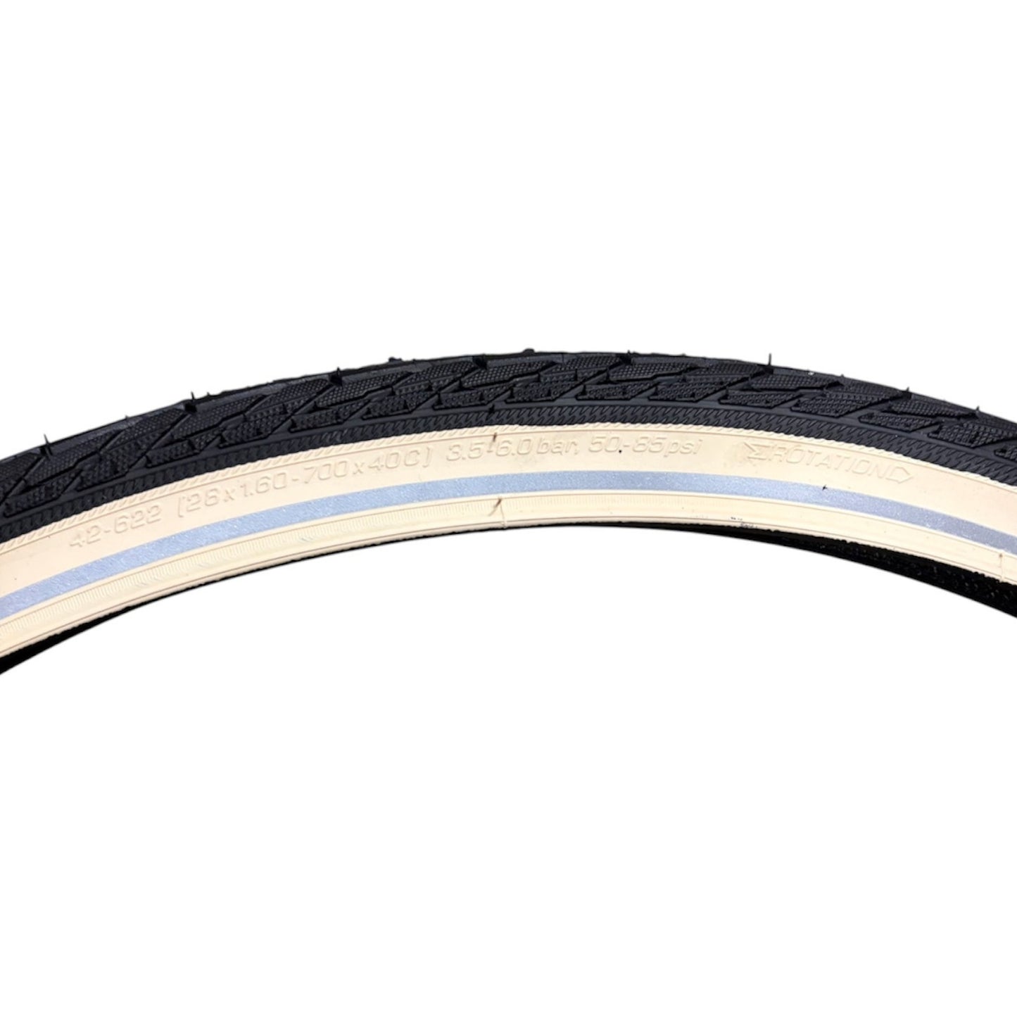 Schwalbe Road Cruiser K-Guard TwinSkin 700 x 40c Green 42-622 White Wall Reflex 700c Bike Tyre