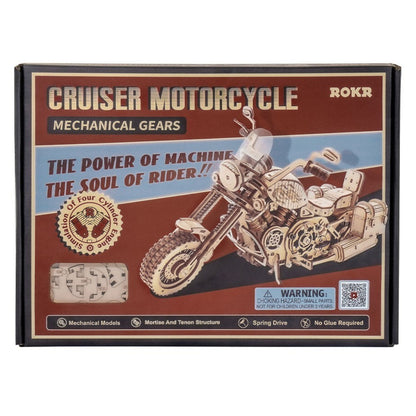 ROKR Cruiser Motorcycle LK504 3D Wooden Puzzle 3D Puzzle LK504 Alternate 1
