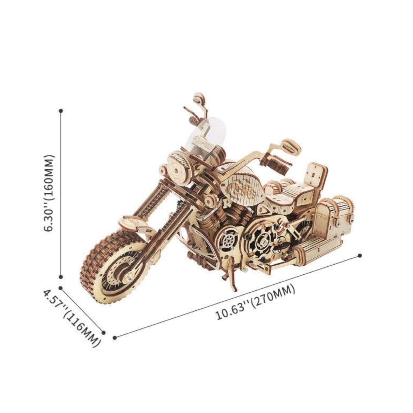 ROKR Cruiser Motorcycle LK504 3D Wooden Puzzle 3D Puzzle LK504 Alternate 7