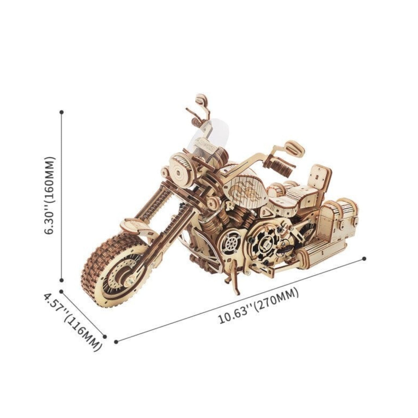ROKR Cruiser Motorcycle LK504 3D Wooden Puzzle 3D Puzzle LK504 Alternate 7